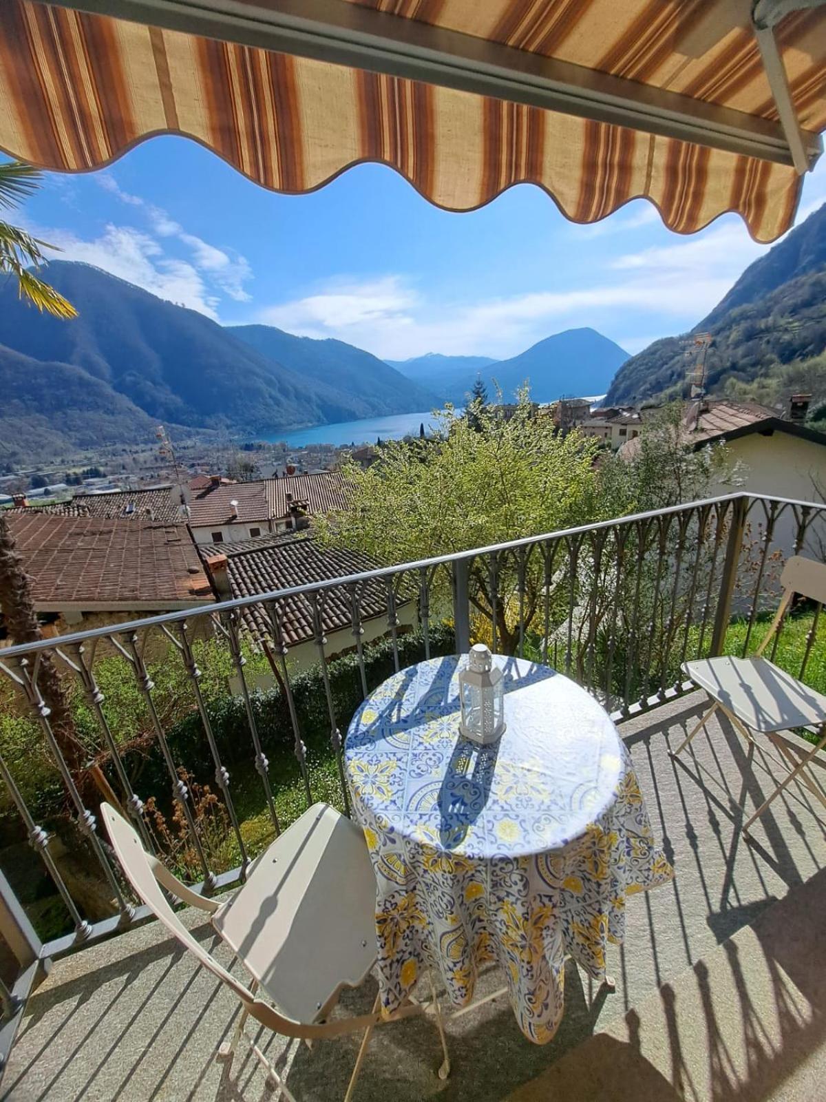Casa Vista Lago E Giardino Porlezza Buitenkant foto